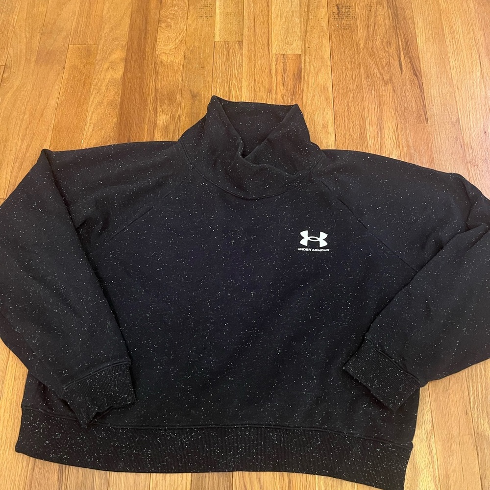 LG Black Speckled Woman’s Turtleneck Sweater